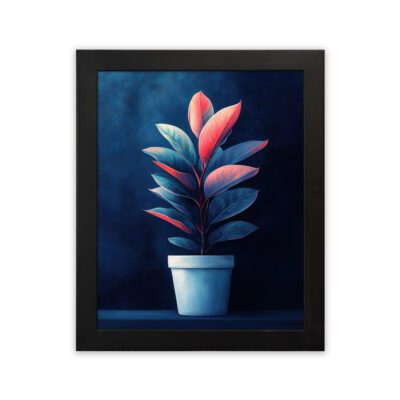 Infidu Colorful Leaf Plant Wall Art Frame – Kotart Aesthetic Modern Art - kma49